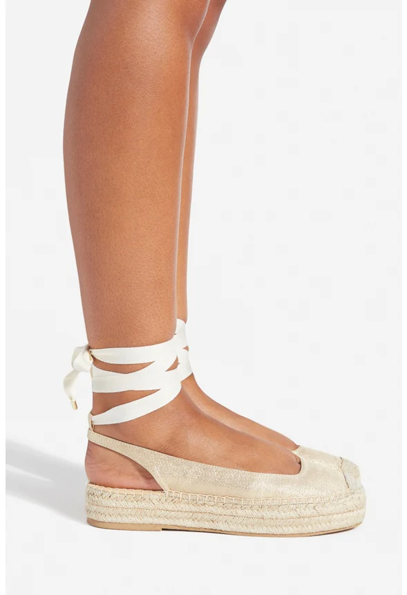 Julianne Ankle Tie Flat - Image 3