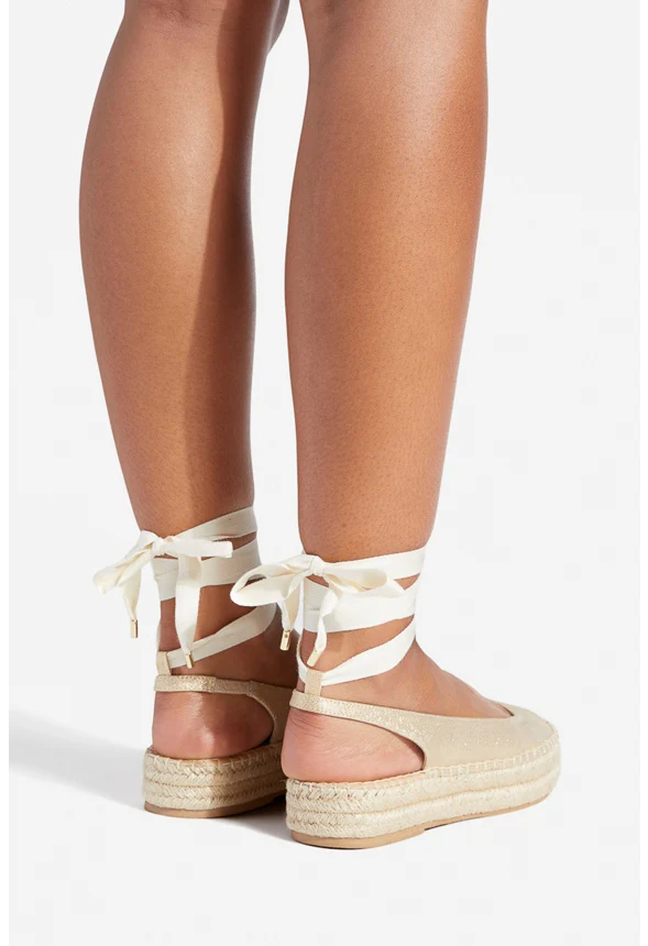 Julianne Ankle Tie Flat - Image 4