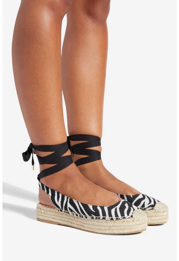 Julianne Ankle Tie Flat - Image 2