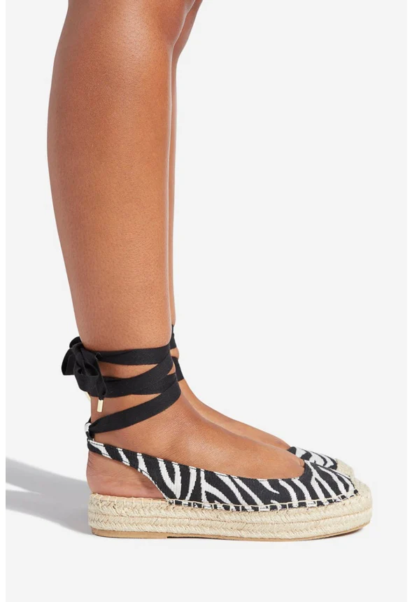 Julianne Ankle Tie Flat - Image 3