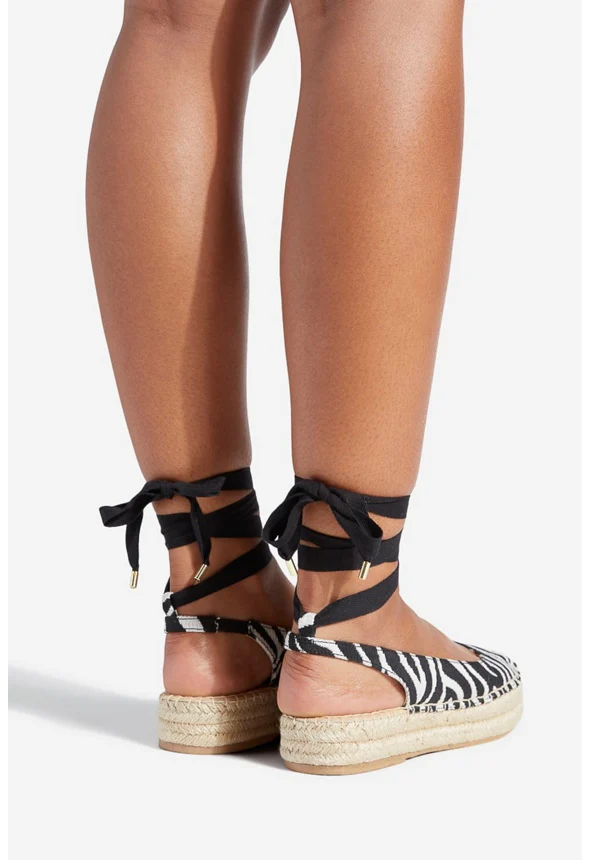 Julianne Ankle Tie Flat - Image 4