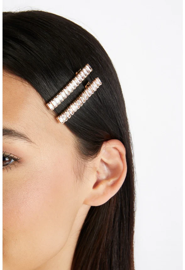 Julie Baguette Stone Hair Clip