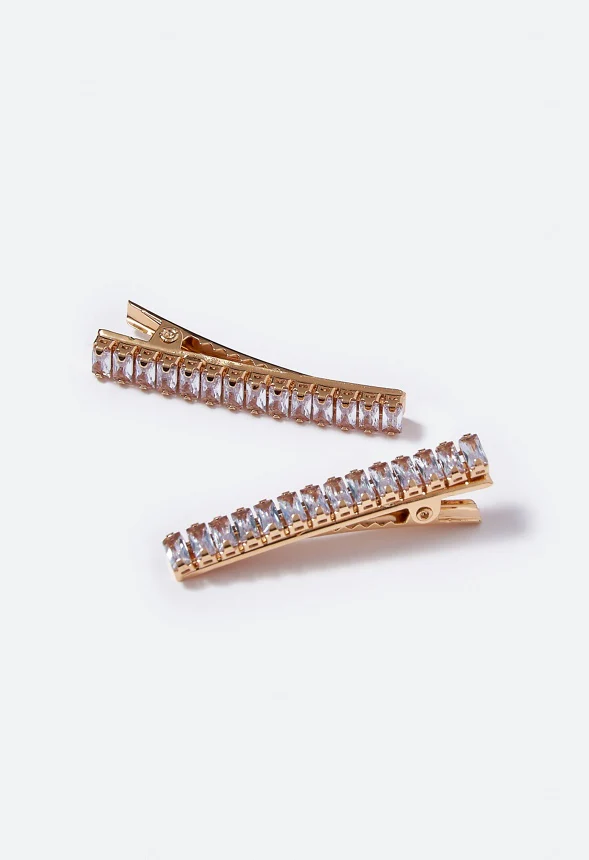 Julie Baguette Stone Hair Clip - Image 2