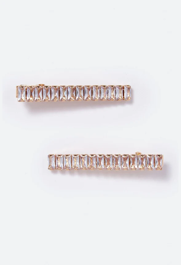 Julie Baguette Stone Hair Clip - Image 3