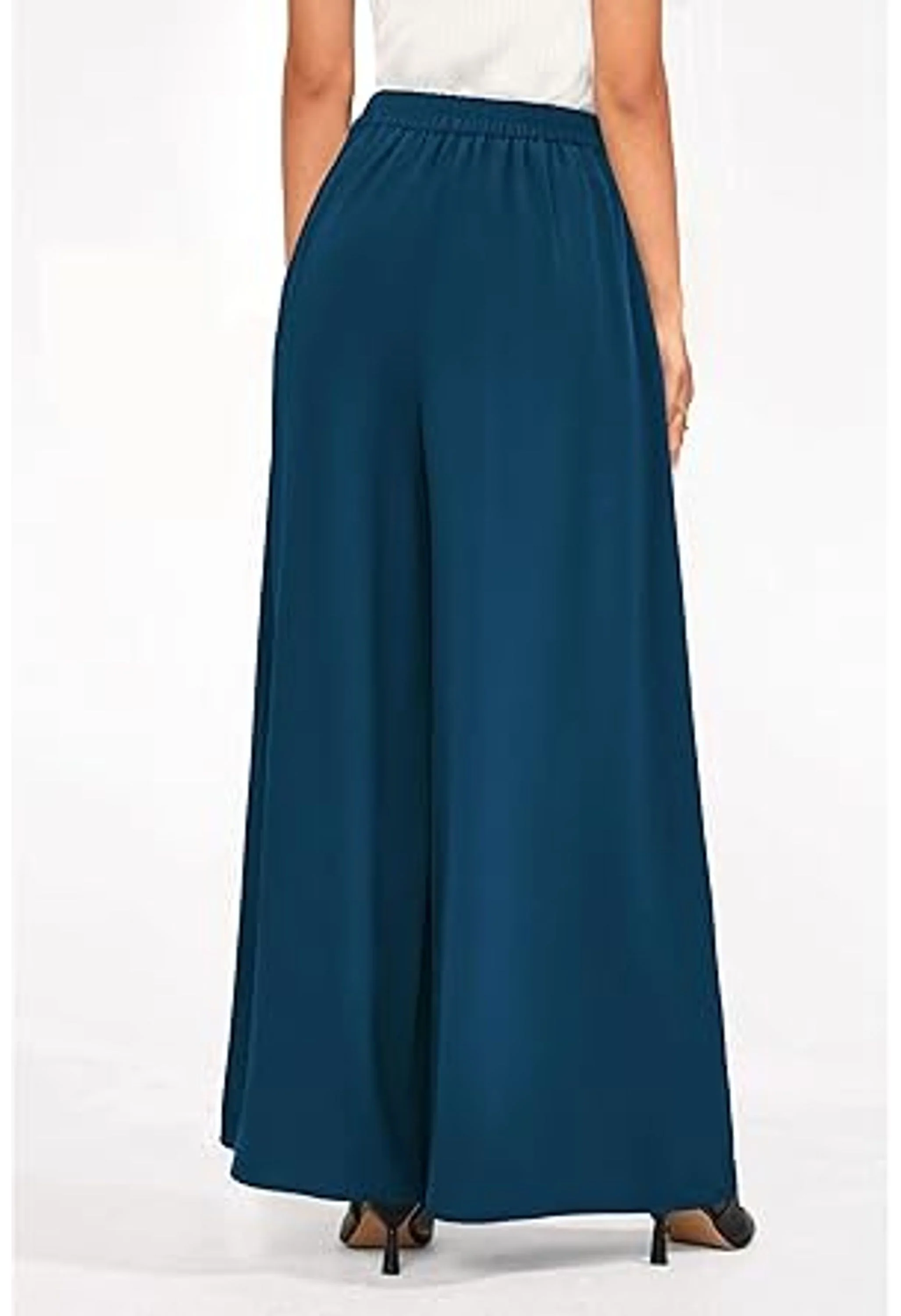 Women's High Waisted Wide Leg Work Pants - Image 3