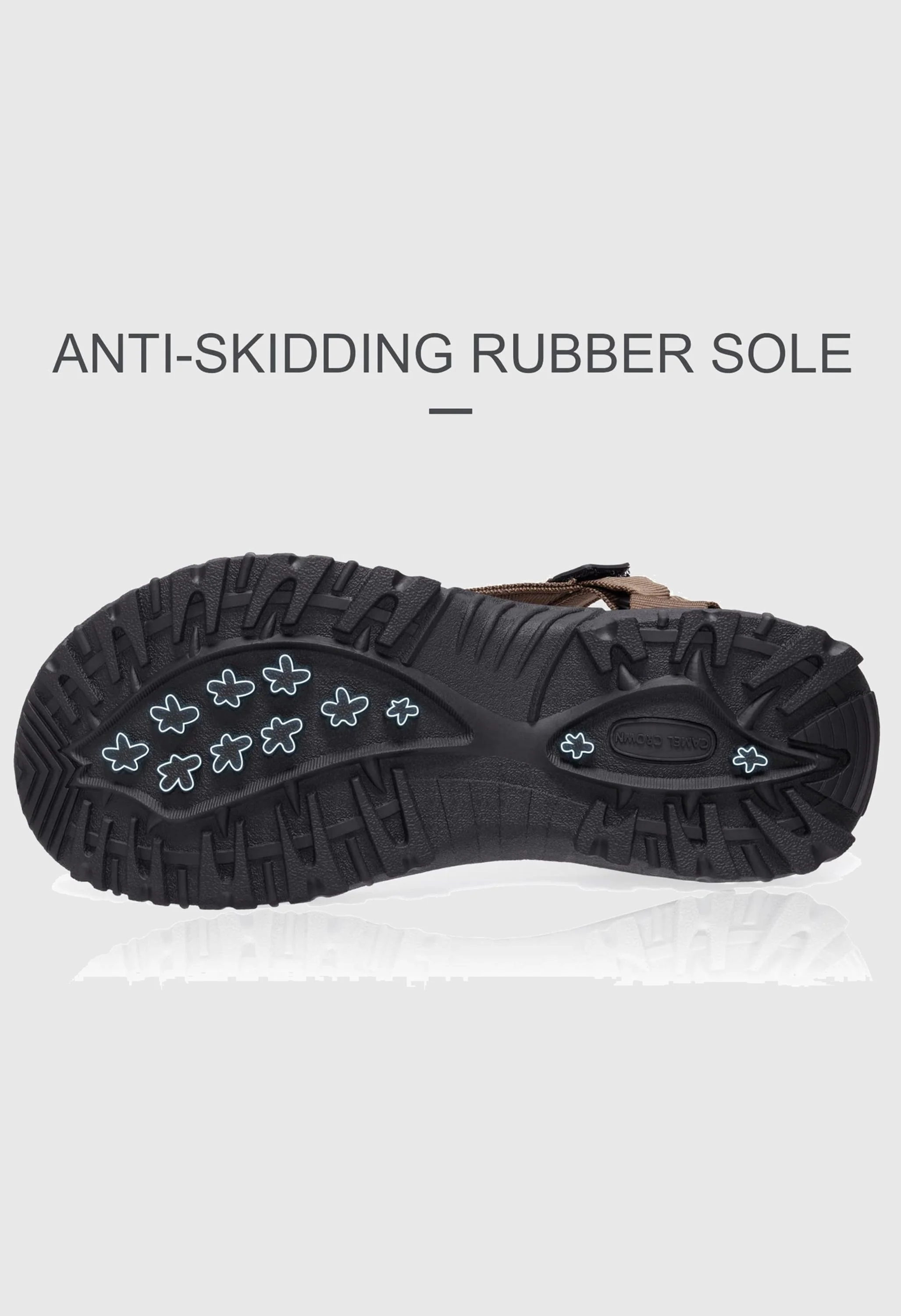 CAMEL CROWN Men's Summer Brown Sports Open Toe Outdoor Sandals - Image 3