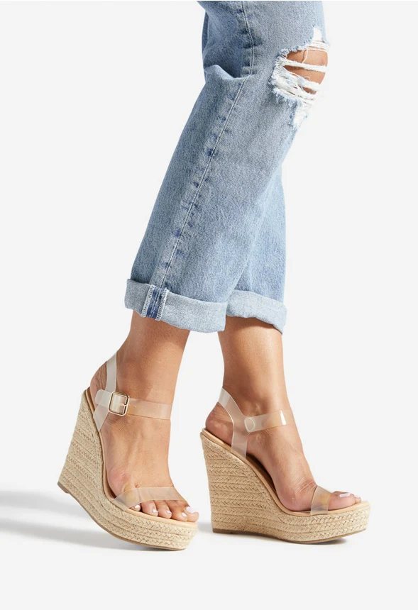 Karyssa Clear Strap Wedge - Image 2