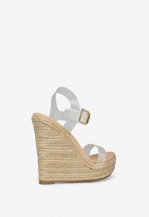Karyssa Clear Strap Wedge - Image 4