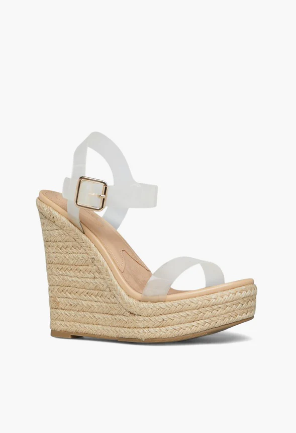 Karyssa Clear Strap Wedge - Image 5