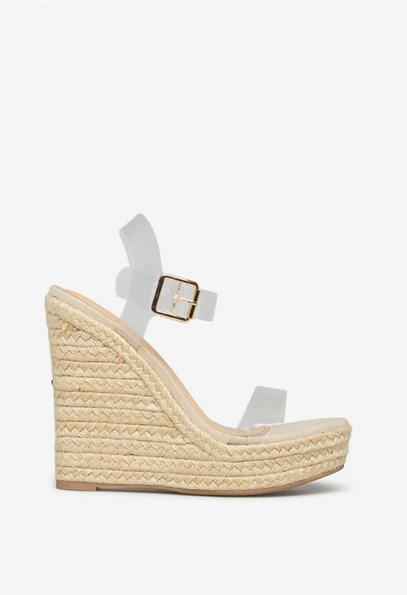 Karyssa Clear Strap Wedge - Image 3