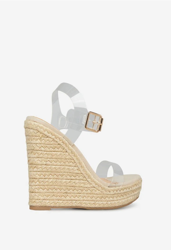 Karyssa Clear Strap Wedge - Image 4