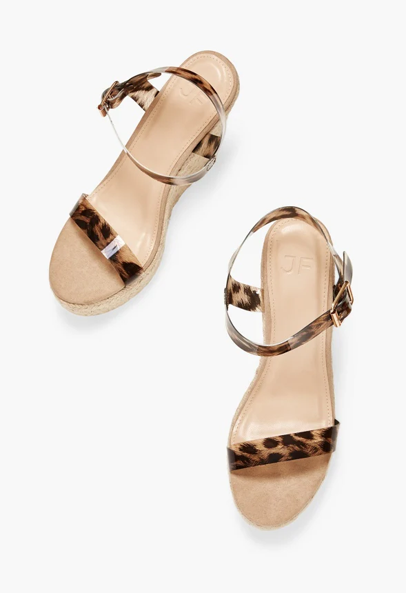 Karyssa Clear Strap Wedge - Image 6
