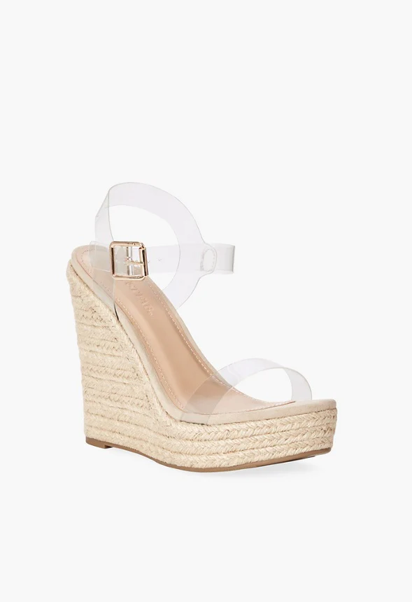 Karyssa Clear Strap Wedge - Image 2