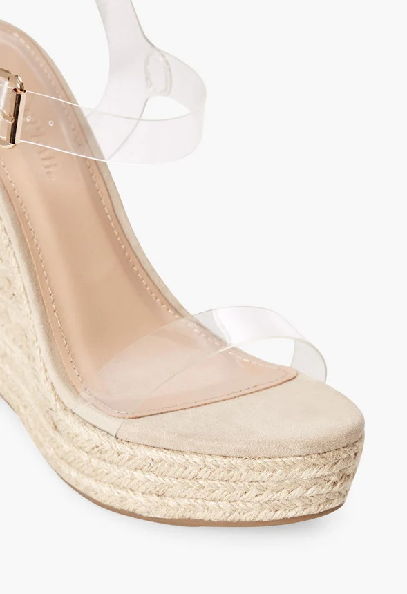 Karyssa Clear Strap Wedge - Image 4