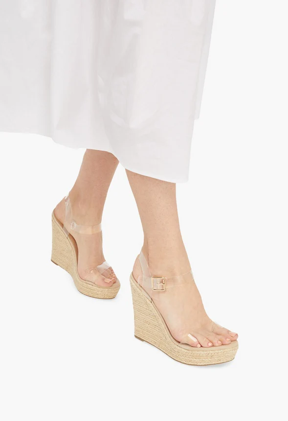 Karyssa Clear Strap Wedge - Image 5