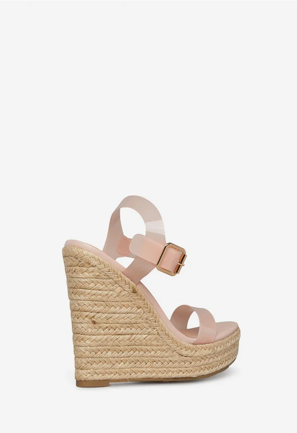 Karyssa Clear Strap Wedge - Image 4