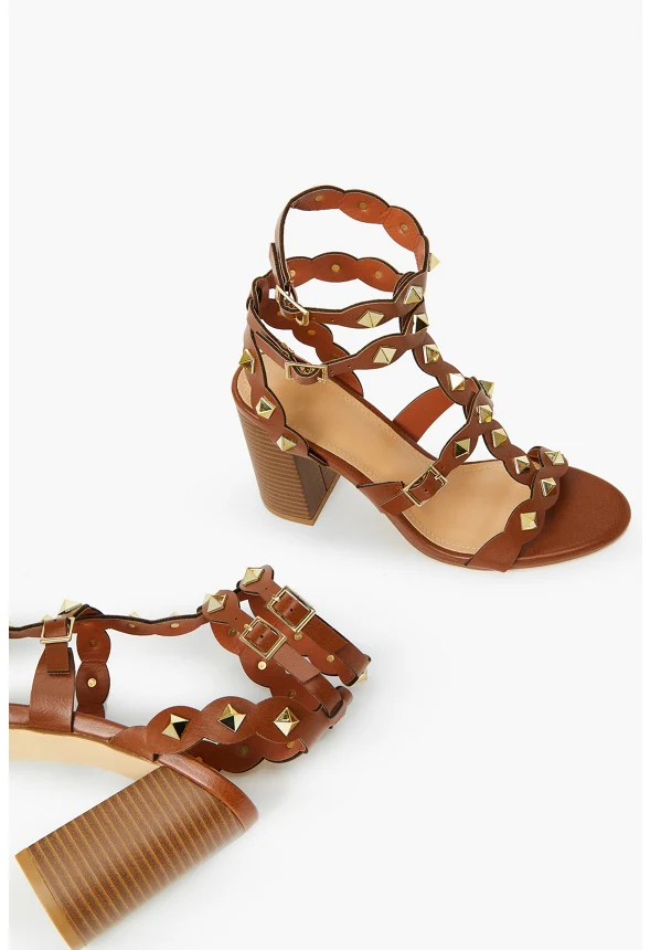 Katerina Gladiator Heeled Sandal - Image 4