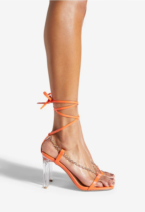 Kazue Block Heel Lace Up Sandal