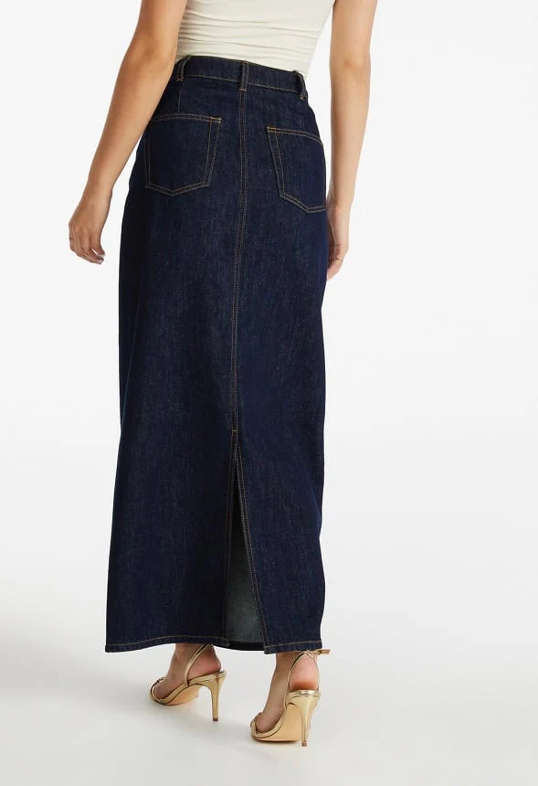 Kelcey Maxi Denim Skirt - Image 2