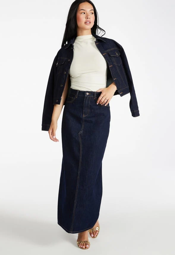 Kelcey Maxi Denim Skirt - Image 3