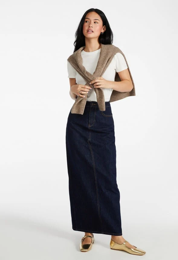 Kelcey Maxi Denim Skirt - Image 4