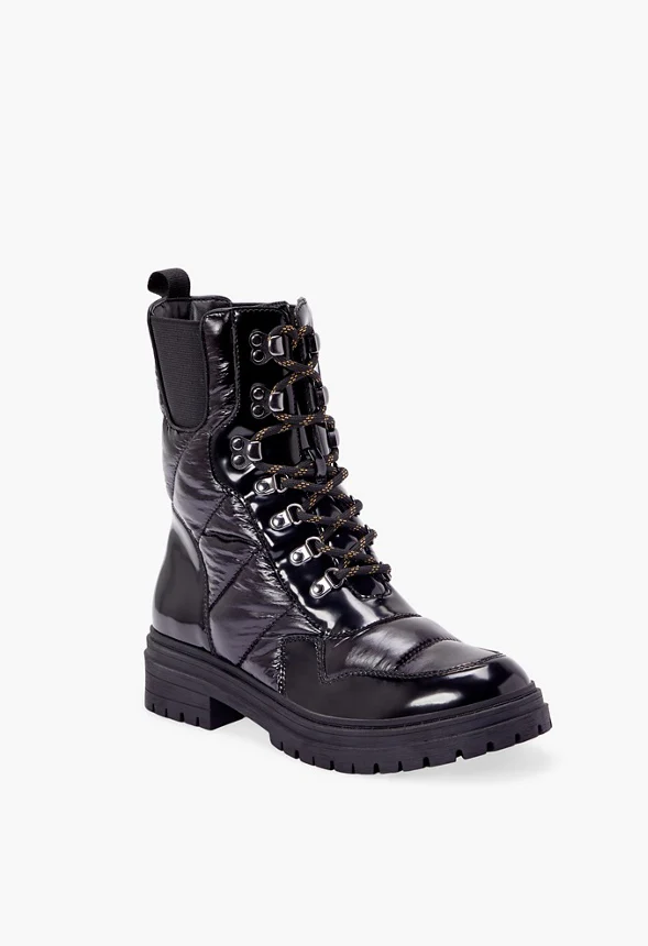 Kelly Nylon Puffer Combat Boot - Image 2