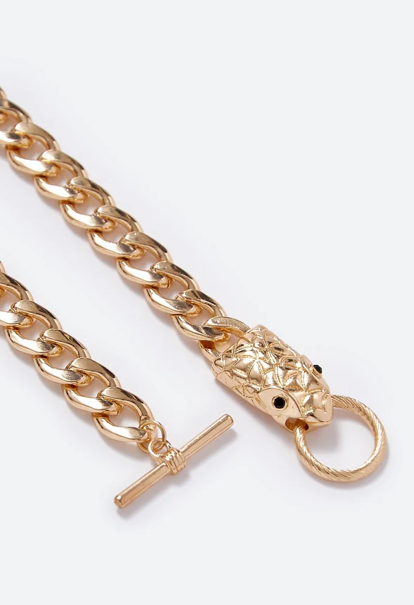 Kenzie T-Bar Snake Necklace - Image 3