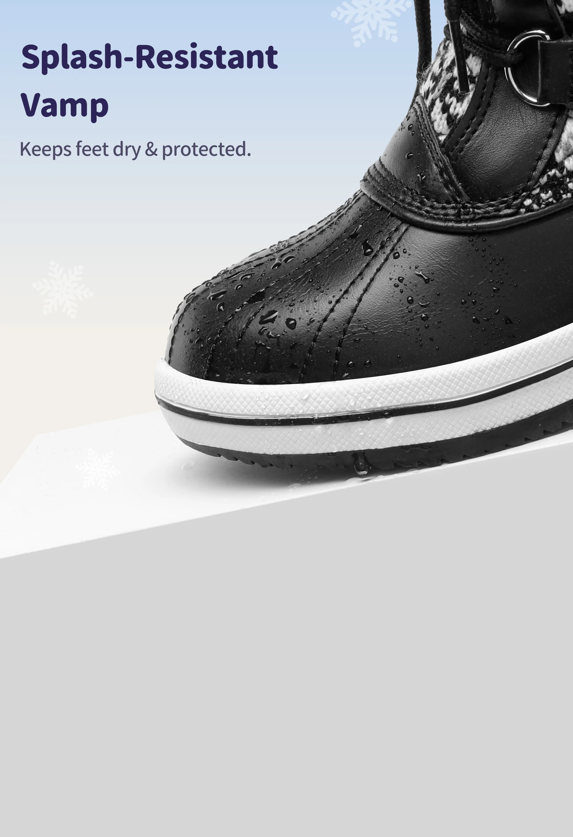 Kids Faux Fur Winter Snow Boots - Image 2