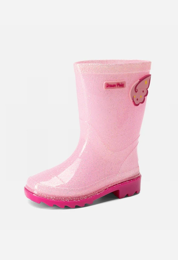 Kids Glitter PVC Rain Boots - Image 4