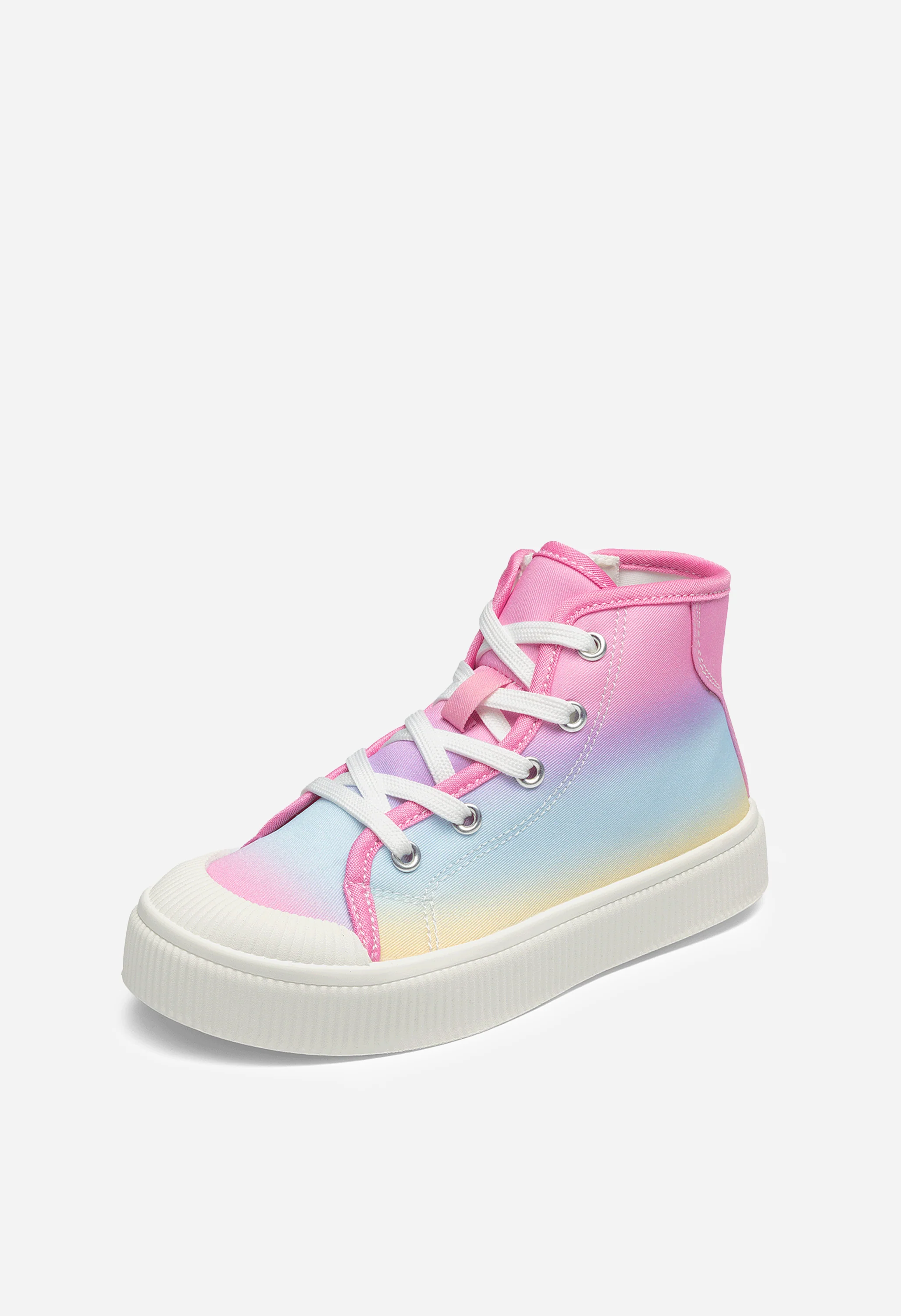 Kid's High Top Canvas CourtStar Casual Sneakers - Image 2
