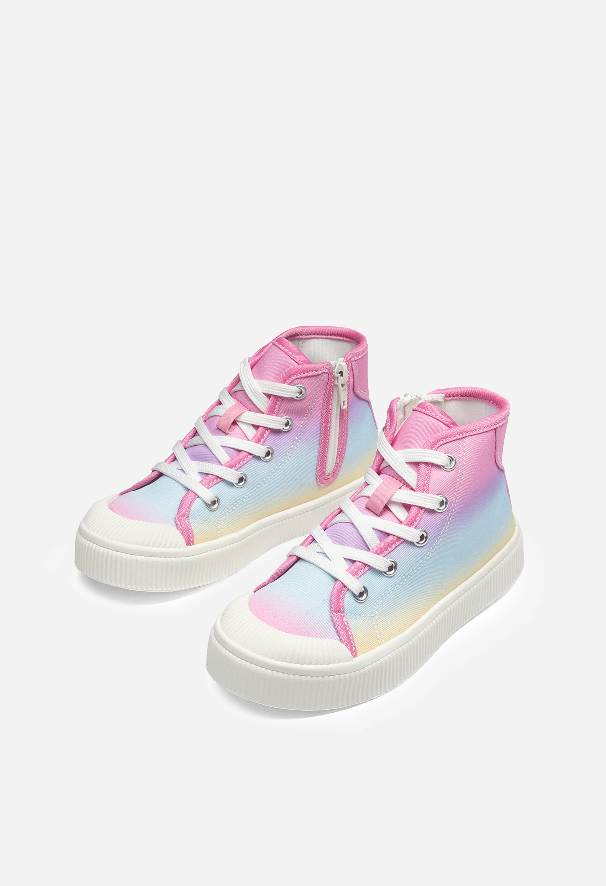 Kid's High Top Canvas CourtStar Casual Sneakers - Image 4