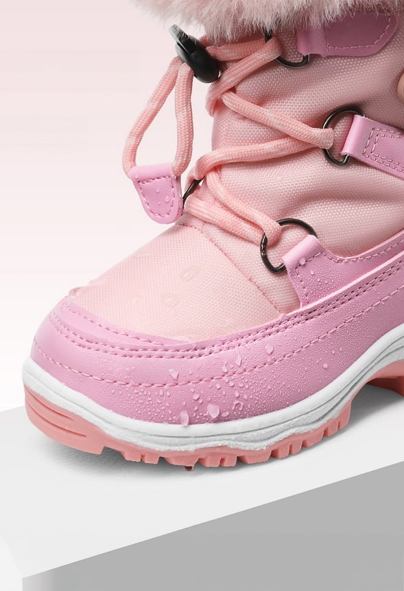 Girls Non-Slip Fur Lined Snow Boots - Image 4
