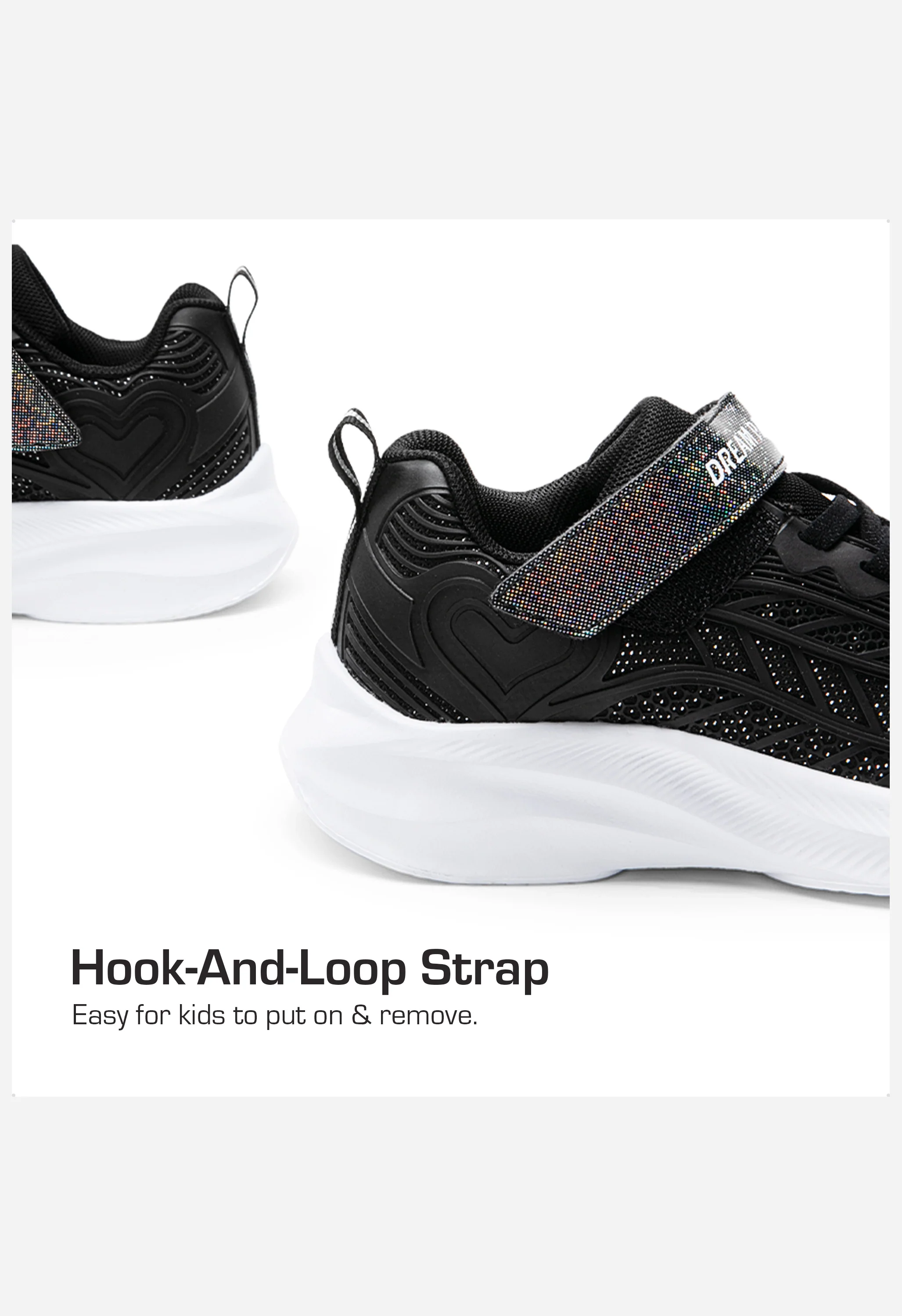 Kids' Sparkle Lightweight Athletic Sneakers - Image 3