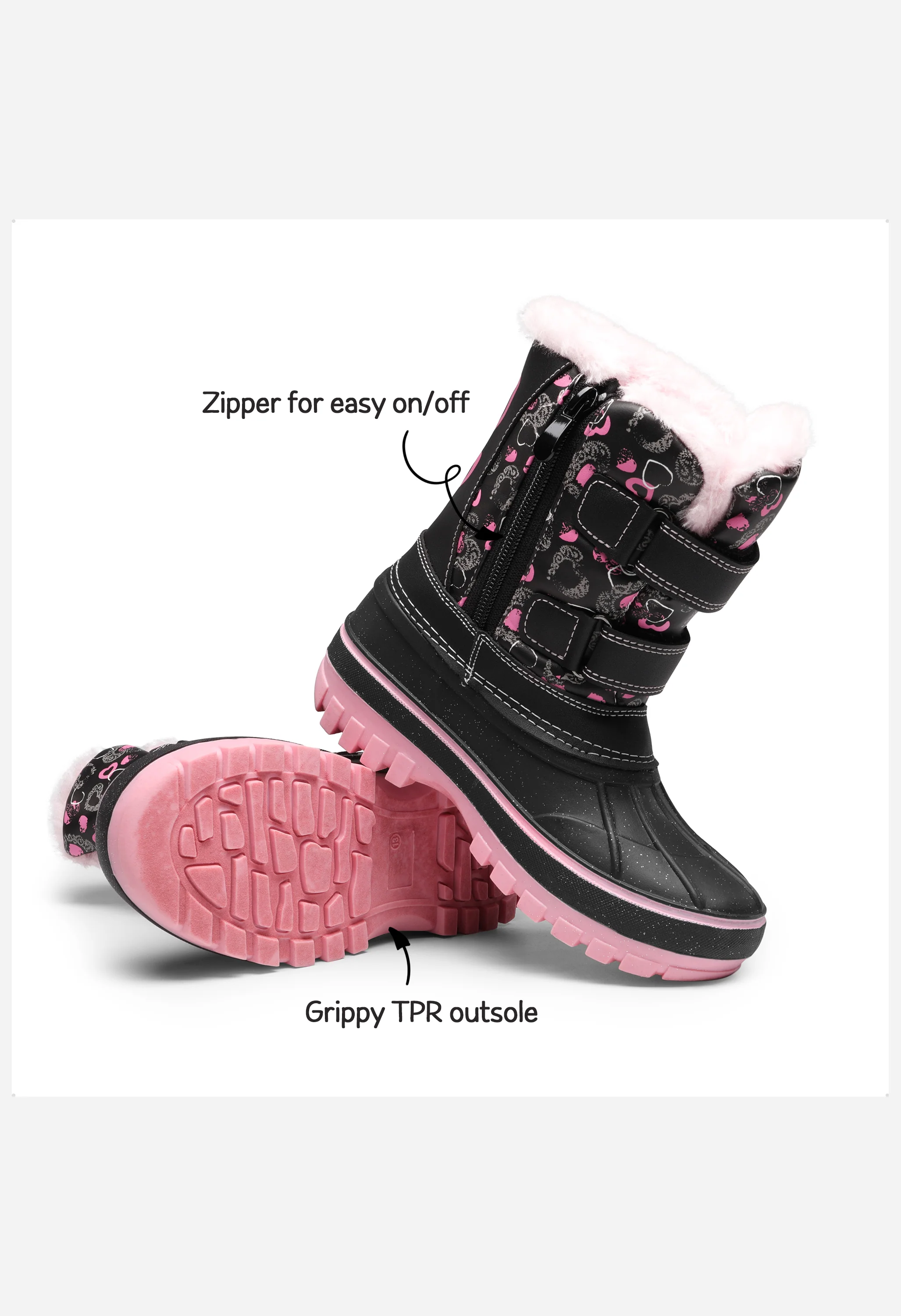 Kids' Water-Resistant Winter Snow Boots - Image 4
