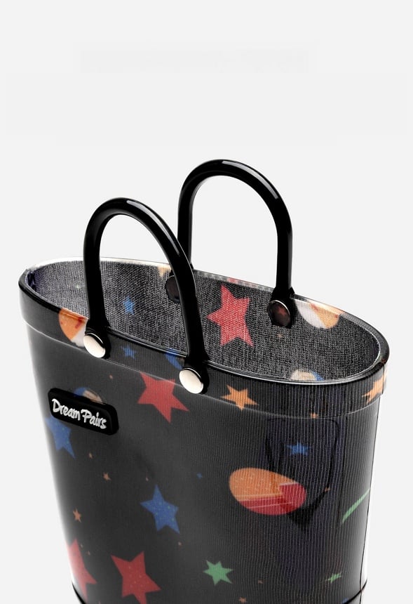 Kids Waterproof Lightweight Pull On Rain Boots - Image 6