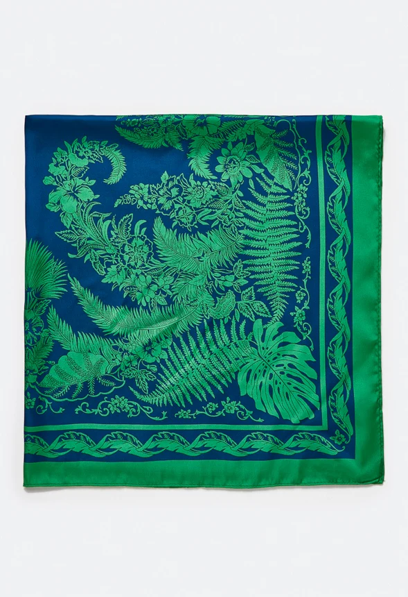 Kim Silk Like Paisley Scarf - Image 4