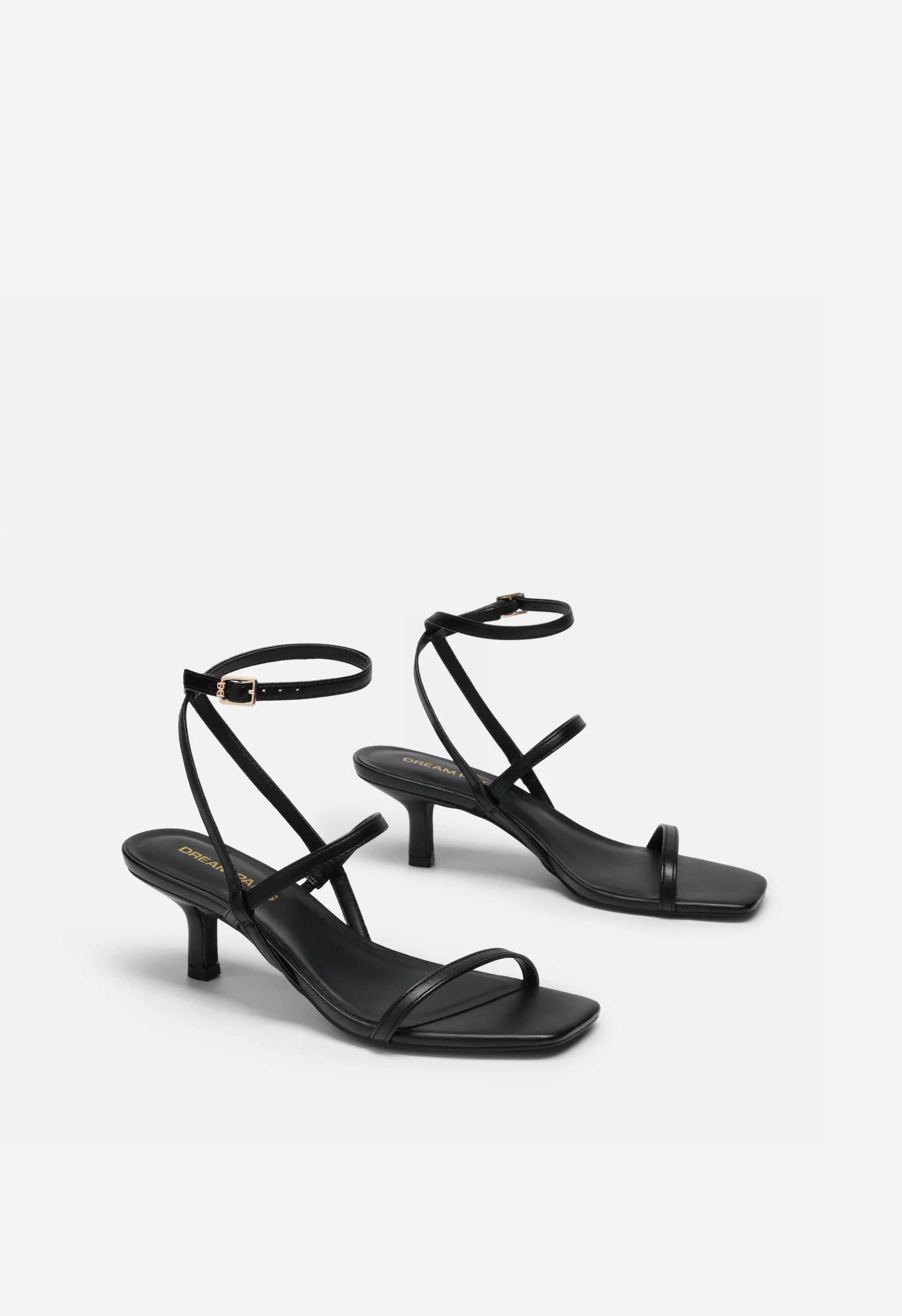 Strappy Square Kitten Heels - Image 3
