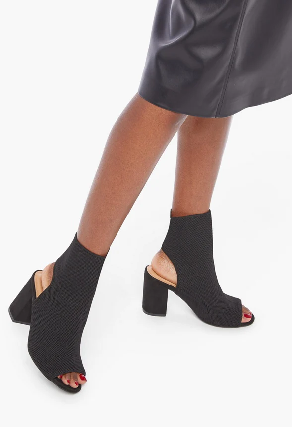 Kitty Cutout Heeled Bootie - Image 2