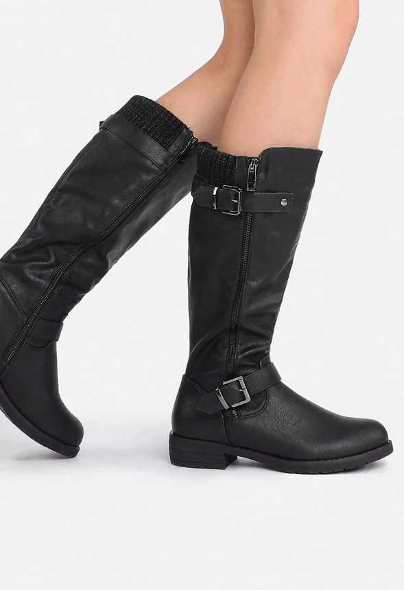 Knee High Low Riding Boot - Image 2