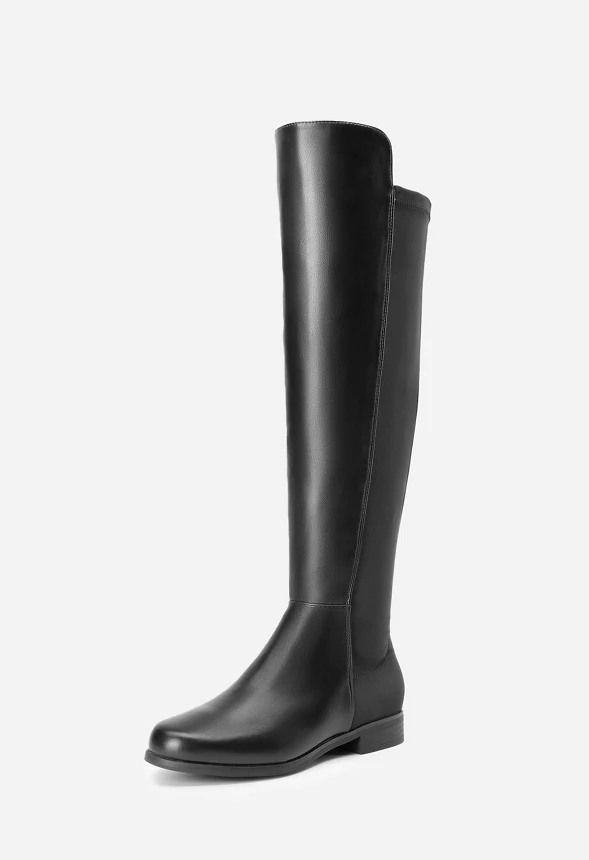 Knee-High Stretchy Suede Boot - Image 3