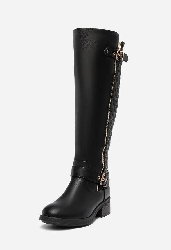 Knee High Winter Boot with Faux Fur - Image 6