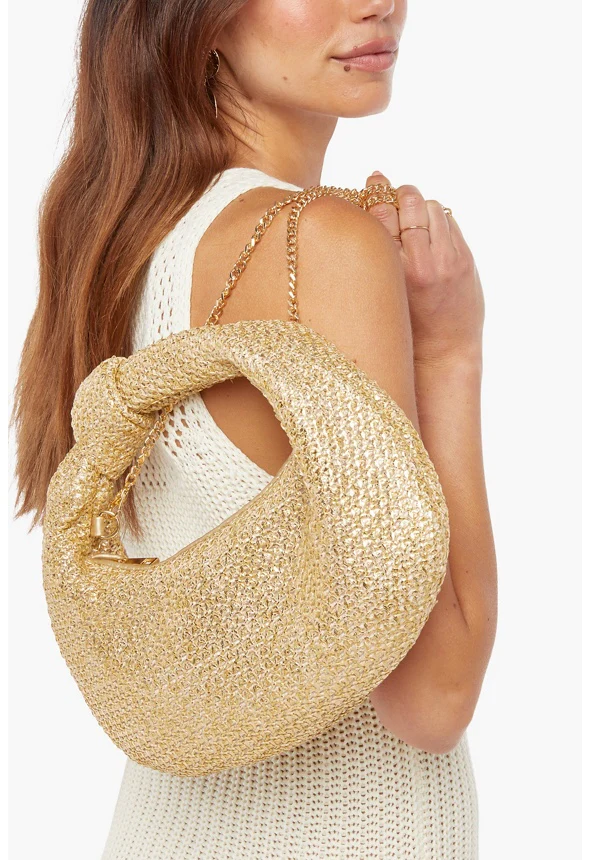 Knotted Woven Zippered Crossbody - Image 6