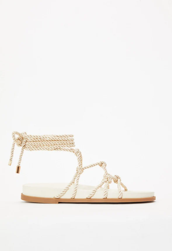 Knotty Ankle Wrap Gladiator Sandal - Image 3
