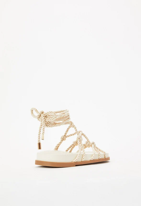 Knotty Ankle Wrap Gladiator Sandal - Image 4