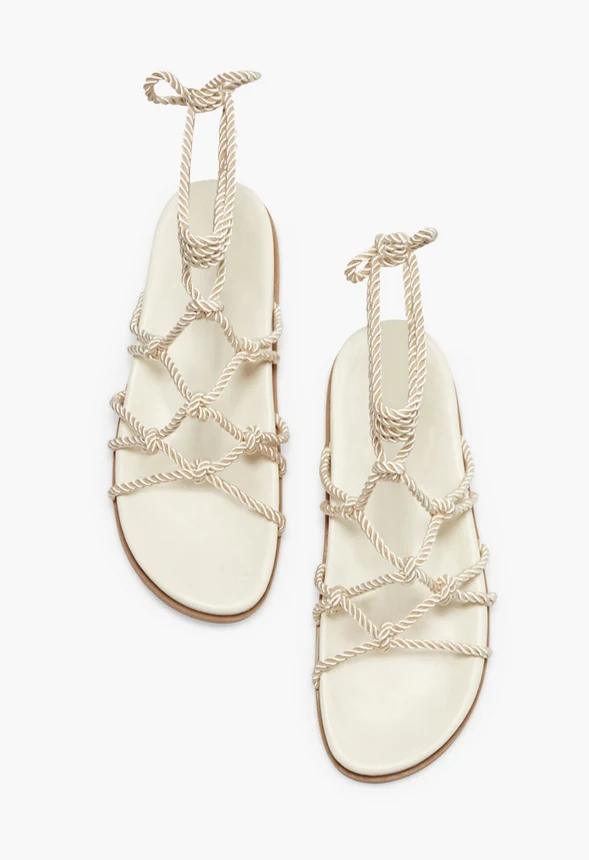 Knotty Ankle Wrap Gladiator Sandal - Image 5