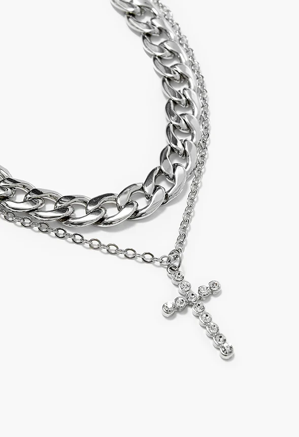 Kyla Layered Chain Necklace - Image 3
