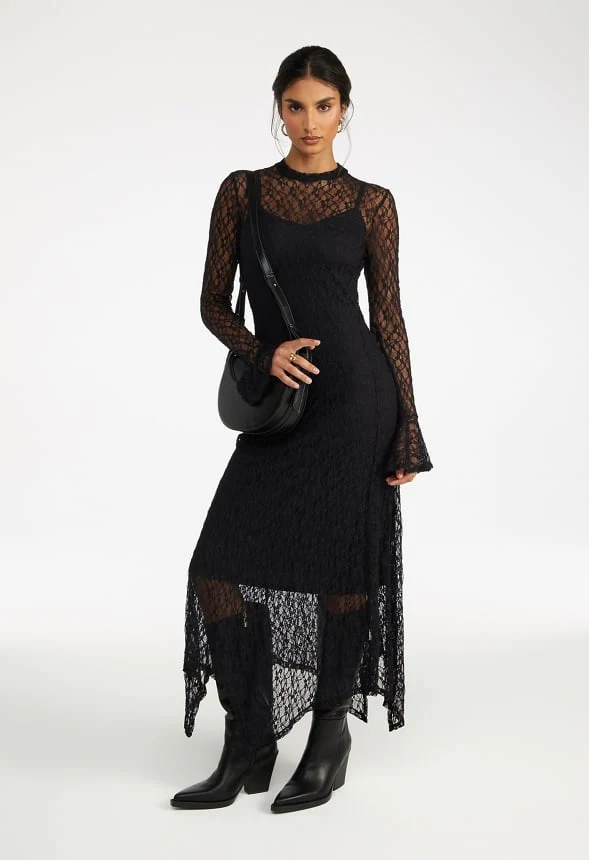 Lace Maxi Dress - Image 5