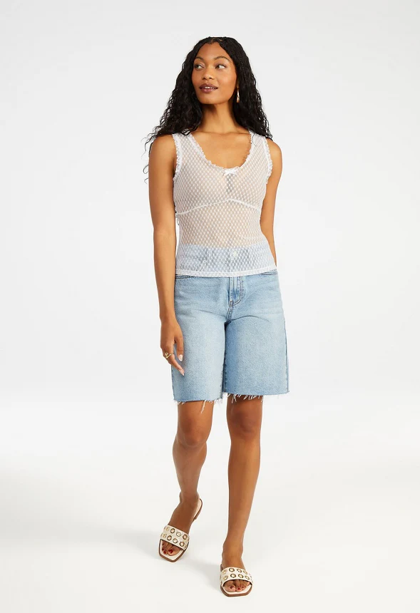 Lace Tie Front Tank - Image 4