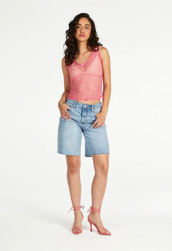 Lace Tie Front Tank - Image 5