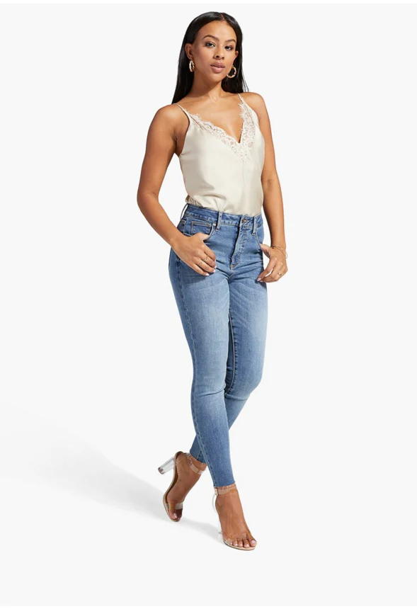 Lace Trim Cami Top - Image 3